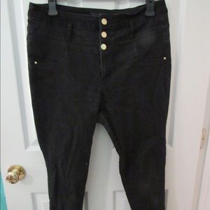 Black high waisted jeans